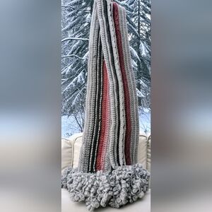 Handmade Extra Long Chunky Knitted Scarf~100" Long (8ft.4in)~Thick, Chunky, Long